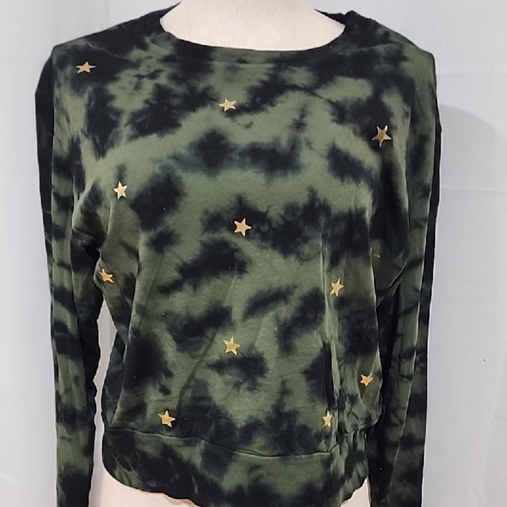 CHRLDR Green and Black Star Sweatshirt